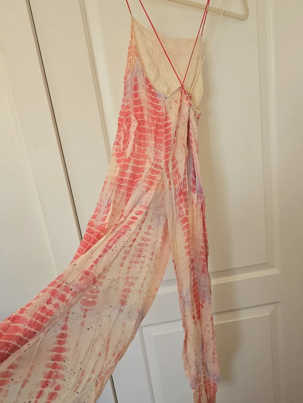 Free People Tie Dye High Slit Top